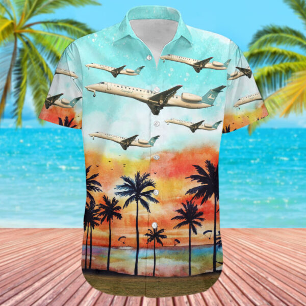 Embraer ERJ-145EP Luxair Luxembourg Airlines Hawaiian Shirt