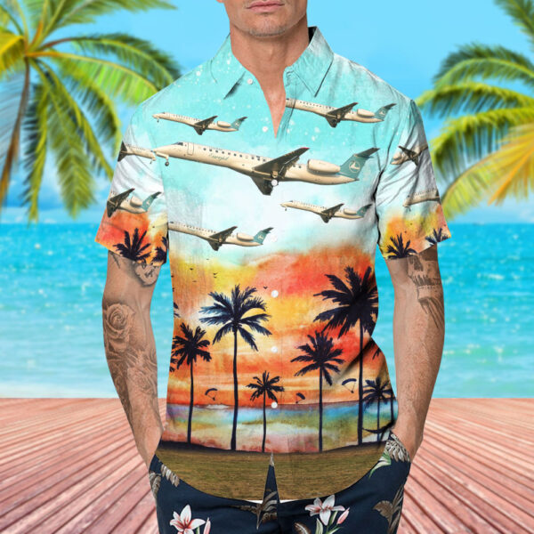 Embraer ERJ-145EP Luxair Luxembourg Airlines Hawaiian Shirt