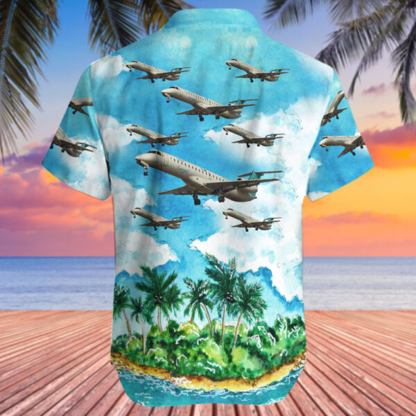 Embraer ERJ-145LU Luxair Luxembourg Airlines Hawaiian Shirt