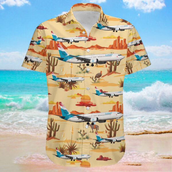Boeing 737-8 MAX Luxair Luxembourg Airlines Hawaiian Shirt
