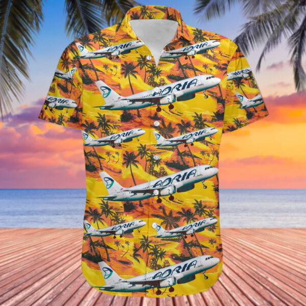 Airbus A320-231 Adria Airways Hawaiian Shirt Airbus A320-231 Adria Airways Hawaiian Shirt