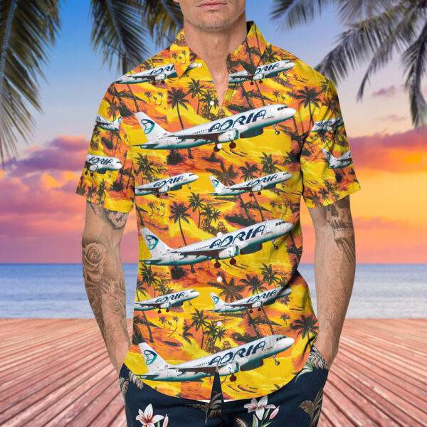 Airbus A320-231 Adria Airways Hawaiian Shirt Airbus A320-231 Adria Airways Hawaiian Shirt