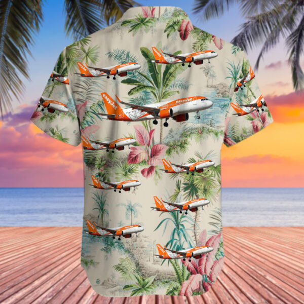 Airbus A320-251N easyJet Europe Hawaiian Shirt Airbus A320-251N easyJet Europe Hawaiian Shirt