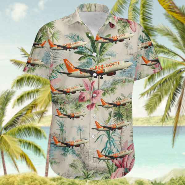 Boeing 737-33V easyJet Switzerland Hawaiian Shirt Boeing 737-33V easyJet Switzerland Hawaiian Shirt