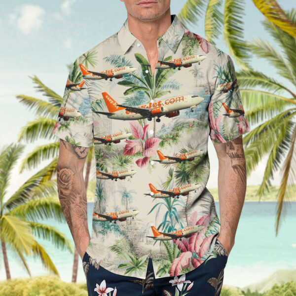 Boeing 737-33V easyJet Switzerland Hawaiian Shirt Boeing 737-33V easyJet Switzerland Hawaiian Shirt