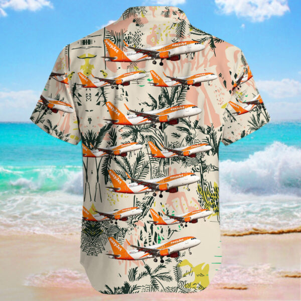 Airbus A320-214 easyJet Switzerland Hawaiian Shirt Airbus A320-214 easyJet Switzerland Hawaiian Shirt