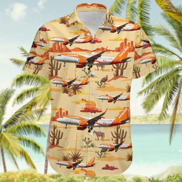 Airbus A320-251N easyJet Switzerland Hawaiian Shirt Airbus A320-251N easyJet Switzerland Hawaiian Shirt