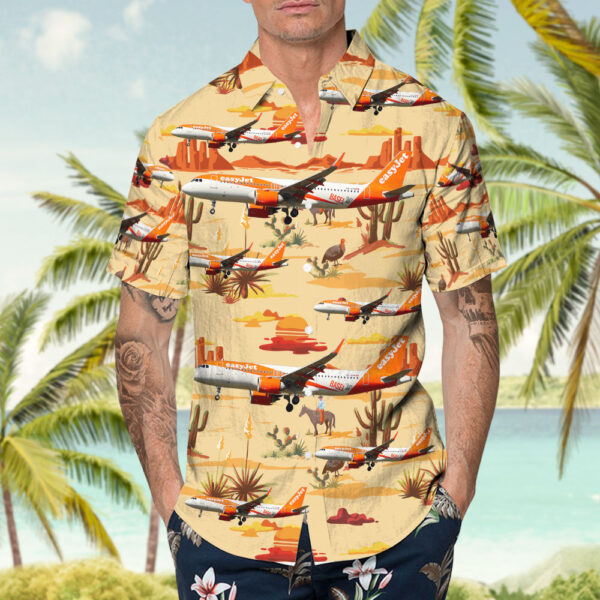 Airbus A320-251N easyJet Switzerland Hawaiian Shirt Airbus A320-251N easyJet Switzerland Hawaiian Shirt