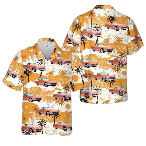 1957 Ford Thunderbird convertible Coral Sand Hawaiian Shirt Cheap 1957 Ford Thunderbird convertible Coral Sand Hawaiian Shirt Cheap