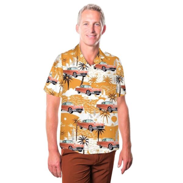1957 Ford Thunderbird convertible Coral Sand Hawaiian Shirt Cheap 1957 Ford Thunderbird convertible Coral Sand Hawaiian Shirt Cheap