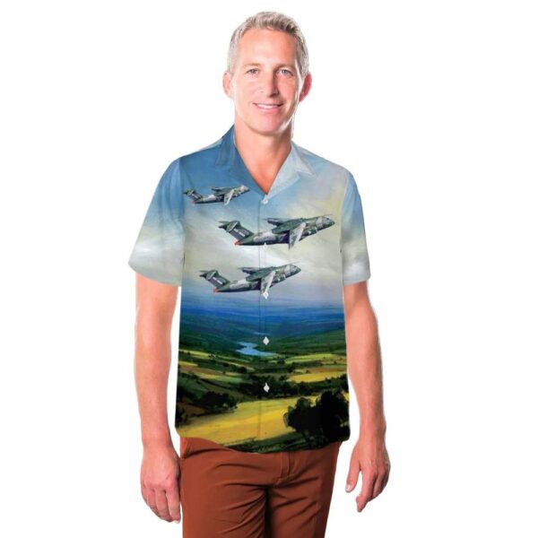 Brazilian Air Force Embraer KC-390 Hawaiian Shirt Man Brazilian Air Force Embraer KC-390 Hawaiian Shirt Man