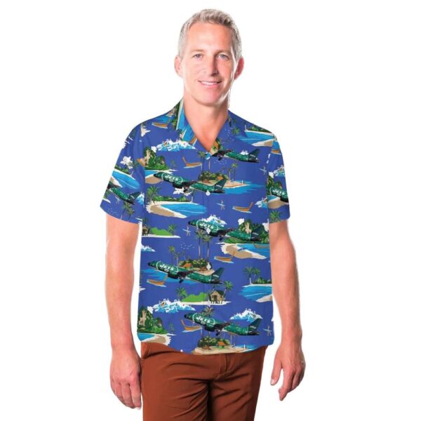 JetBlue Airways (NY Jets Livery) Airbus A320-232 Hawaiian Shirt Man JetBlue Airways (NY Jets Livery) Airbus A320-232 Hawaiian Shirt Man