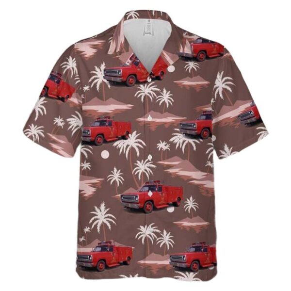 Los Angeles County Fire Department Rescue Squad 51 1972 Dodge D-300 Hawaiian Shirt Man Los Angeles County Fire Department Rescue Squad 51 1972 Dodge D-300 Hawaiian Shirt Man