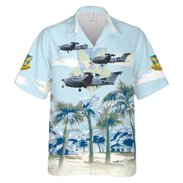 US Army 1st Military Intelligence Battalion (Aerial Exploitation) Flying Eye Battalion RC-12K Guardrail Hawaiian Shirt Cheap