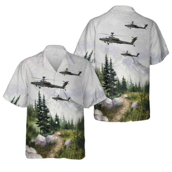 US Army AH-64D Longbow Apache Charlie Company Vampires 227th Aviation Regiment 1st Battalion 1st Cavalry Division Hawaiian Shirt Man