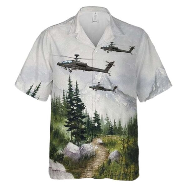 US Army AH-64D Longbow Apache Charlie Company Vampires 227th Aviation Regiment 1st Battalion 1st Cavalry Division Hawaiian Shirt Man