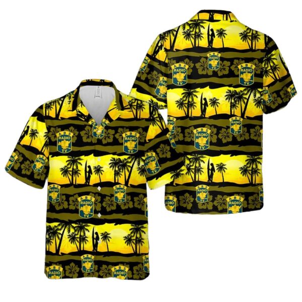 US Army Broadcasting Service Unit Crest Hawaiian Shirt Man