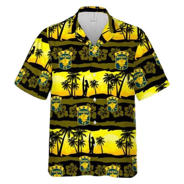 US Army Broadcasting Service Unit Crest Hawaiian Shirt Man