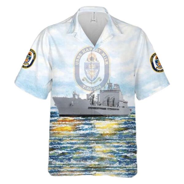 US Navy USNS Harvey Milk (T-AO-206) John Lewis–class replenishment oiler Aloha Hawaiian Shirt