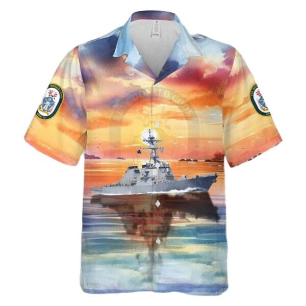 US Navy USS Donald Cook (DDG-75) Aloha Hawaiian Shirt US Navy USS Donald Cook (DDG-75) Aloha Hawaiian Shirt