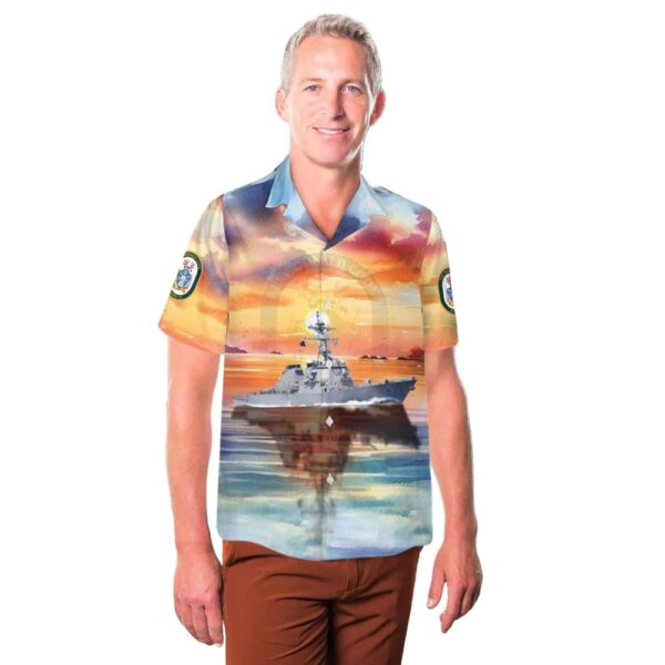 US Navy USS Donald Cook (DDG-75) Aloha Hawaiian Shirt US Navy USS Donald Cook (DDG-75) Aloha Hawaiian Shirt