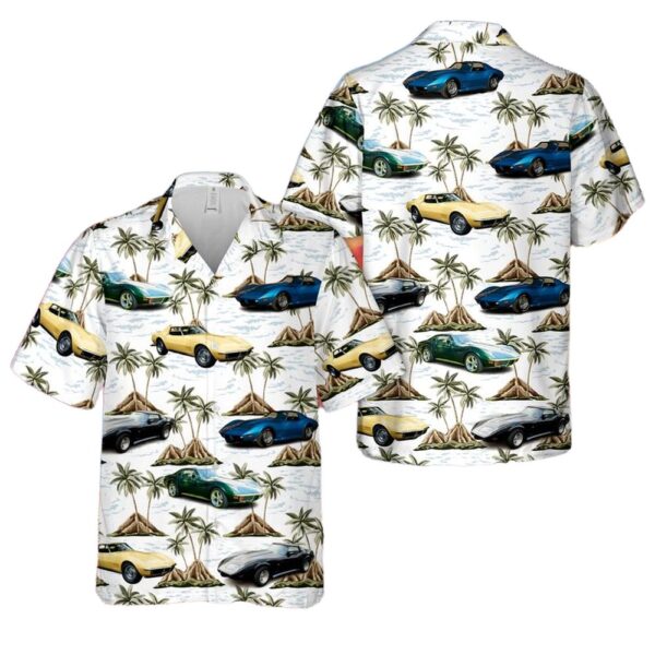 Chevrolet Corvette (C3) Button Up Hawaiian Shirt Chevrolet Corvette (C3) Button Up Hawaiian Shirt