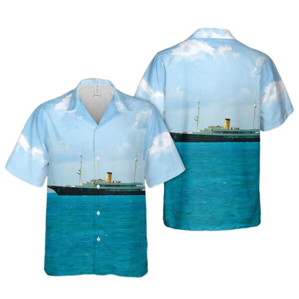 Motor Yacht Nero Hawaiian Shirt Man Motor Yacht Nero Hawaiian Shirt Man
