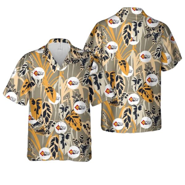 Oklahoma Army National Guard Button Up Hawaiian Shirt Oklahoma Army National Guard Button Up Hawaiian Shirt