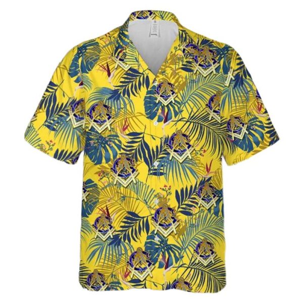 Ornate Square and Compasses – Master Mason Hawaiian Shirt Man