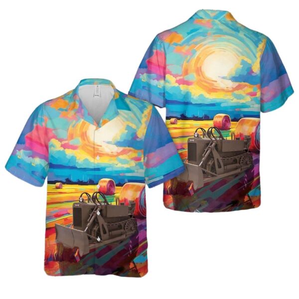 US Army Clark Airborne CA-1 Tractor World War II Aloha Hawaiian Shirt
