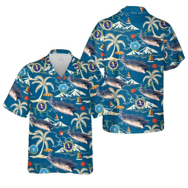US Navy Carrier Strike Group 2 (CSG-2 or COMCARSTRKGRU 2) USS Dwight D Eisenhower (CVN-69) Aloha Hawaiian Shirt US Navy Carrier Strike Group 2 (CSG-2 or COMCARSTRKGRU 2) USS Dwight D Eisenhower (CVN-69) Aloha Hawaiian Shirt