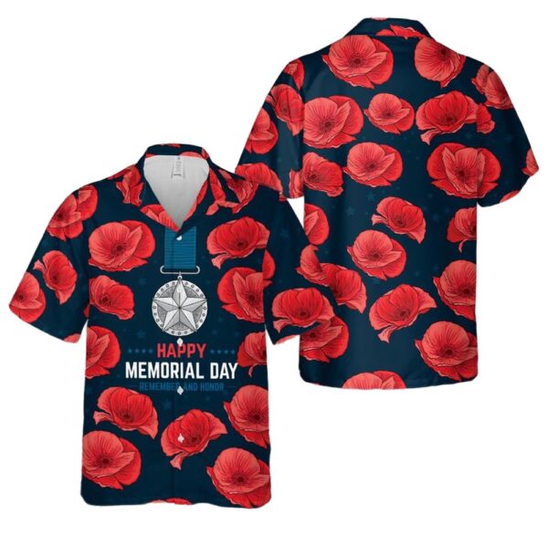 USA Memorial Day Aloha Hawaiian Shirt