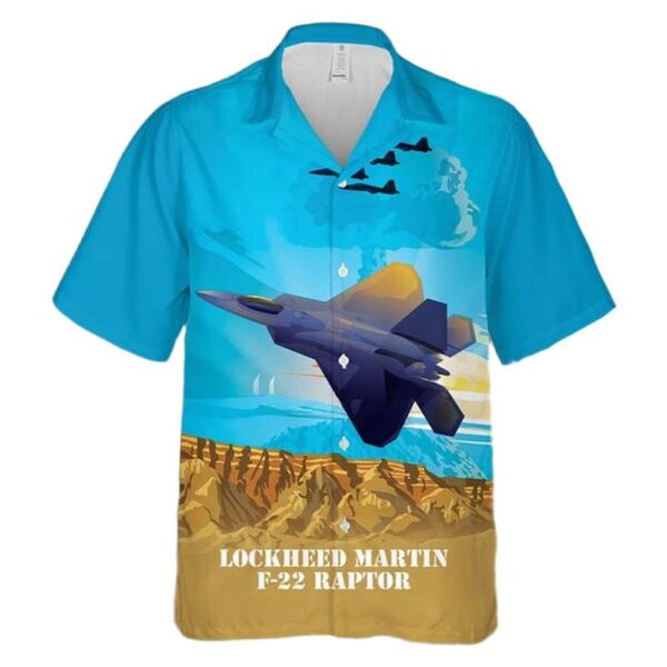 USAF Lockheed Martin F-22 Raptor Hawaiian Shirt Outfit USAF Lockheed Martin F-22 Raptor Hawaiian Shirt Outfit