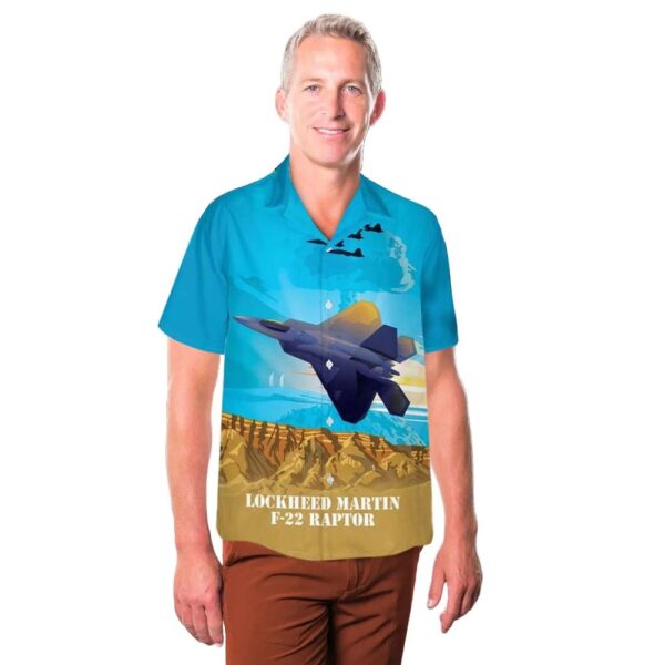 USAF Lockheed Martin F-22 Raptor Hawaiian Shirt Outfit USAF Lockheed Martin F-22 Raptor Hawaiian Shirt Outfit