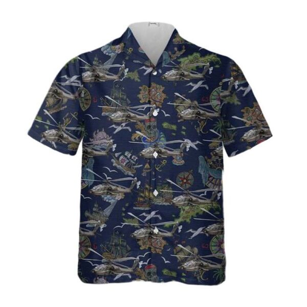 301sqn Royal Netherlands Air Force Boeing AH-64DN Apache ‘Q-18’ Hawaiian Shirt Cheap