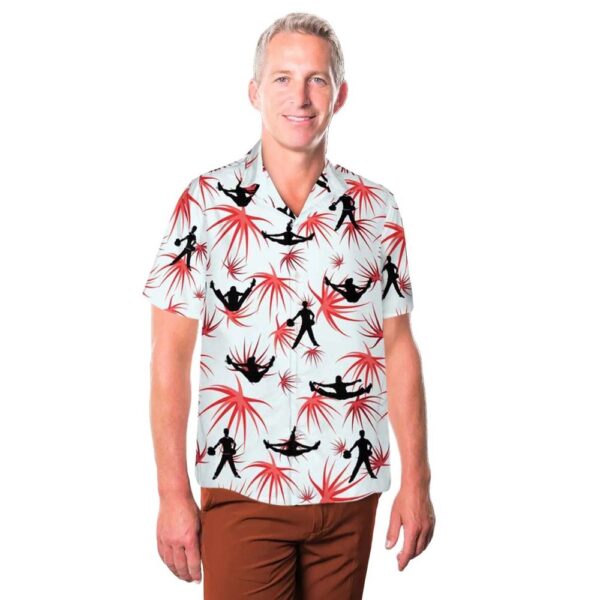Cheerleader Jump Toe Touch Silhouettes Hawaiian Shirt Outfit Cheerleader Jump Toe Touch Silhouettes Hawaiian Shirt Outfit
