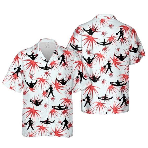 Cheerleader Jump Toe Touch Silhouettes Hawaiian Shirt Outfit Cheerleader Jump Toe Touch Silhouettes Hawaiian Shirt Outfit