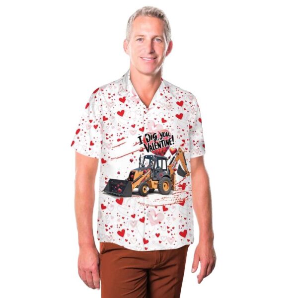 Kubota Excavator Valentine Hawaiian Shirt Outfit Kubota Excavator Valentine Hawaiian Shirt Outfit