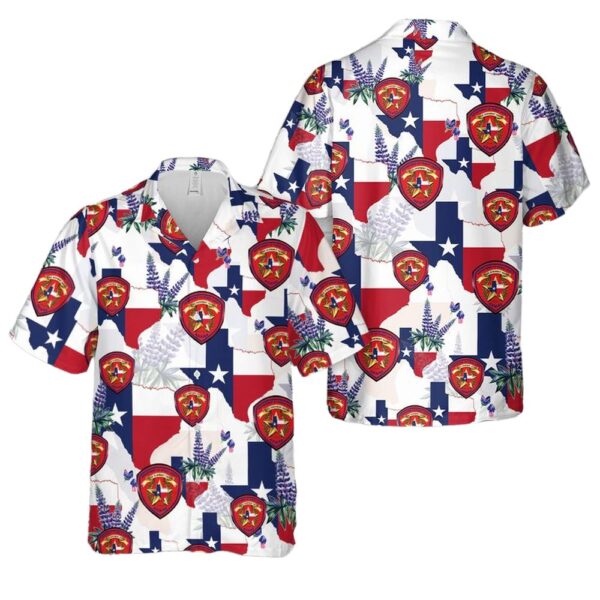 Texas Highway Patrol Patch Aloha Hawaiian Shirt Texas Highway Patrol Patch Aloha Hawaiian Shirt