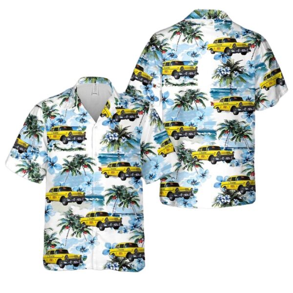 1956 Chevrolet 210 H-Stock Drag Car Button Up Hawaiian Shirt