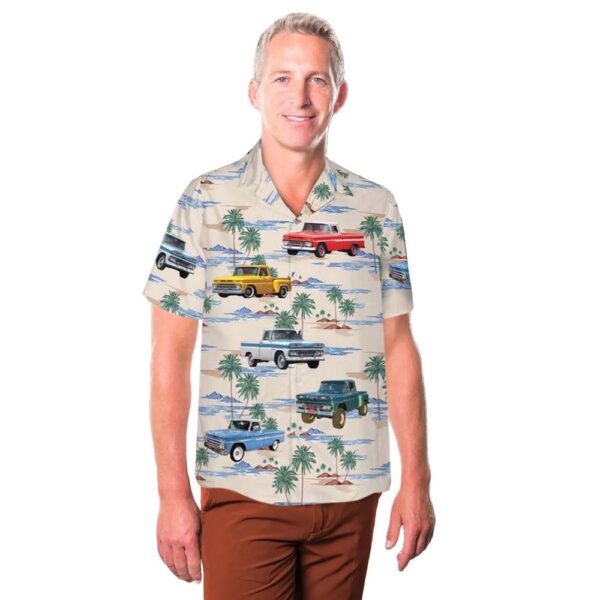 1960-1972 Chevy Truck Model Years Hawaiian Shirt Man 1960-1972 Chevy Truck Model Years Hawaiian Shirt Man