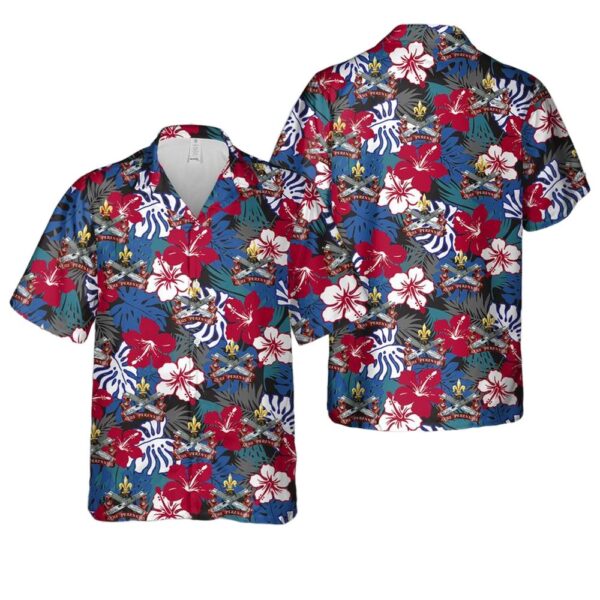 Canadian Army Regiment de la Chaudiere Aloha Hawaiian Shirt Canadian Army Regiment de la Chaudiere Aloha Hawaiian Shirt