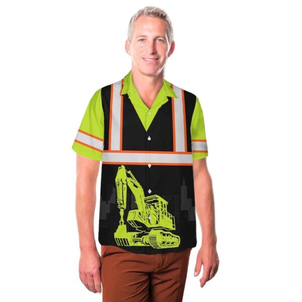 Excavator Hawaiian Shirt Cheap
