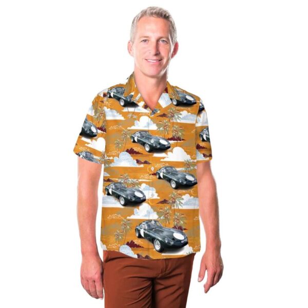 Jaguar E-type Lightweight Low Drag Coupe Hawaiian Shirt For Men And Women Jaguar E-type Lightweight Low Drag Coupe Hawaiian Shirt For Men And Women