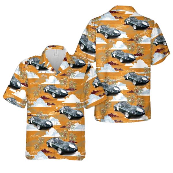 Jaguar E-type Lightweight Low Drag Coupe Hawaiian Shirt For Men And Women Jaguar E-type Lightweight Low Drag Coupe Hawaiian Shirt For Men And Women