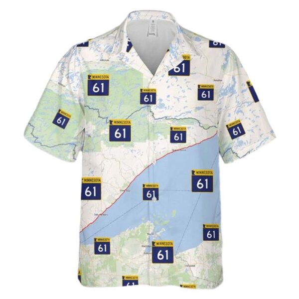 Minnesota State Highway 61 (MN 61) Hawaiian Shirt Cheap Minnesota State Highway 61 (MN 61) Hawaiian Shirt Cheap