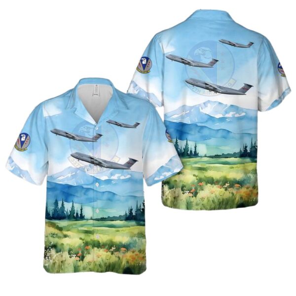 US Air Force C-5B Galaxy 439th Airlift Wing 337th Airlift Squadron 87-0033 – Westover ARB MA Hawaiian Shirt Man US Air Force C-5B Galaxy 439th Airlift Wing 337th Airlift Squadron 87-0033 – Westover ARB MA Hawaiian Shirt Man