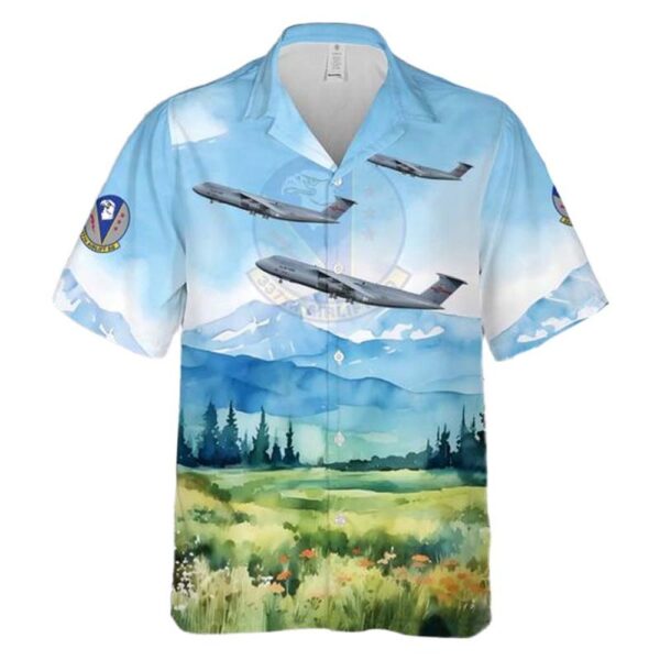 US Air Force C-5B Galaxy 439th Airlift Wing 337th Airlift Squadron 87-0033 – Westover ARB MA Hawaiian Shirt Man US Air Force C-5B Galaxy 439th Airlift Wing 337th Airlift Squadron 87-0033 – Westover ARB MA Hawaiian Shirt Man
