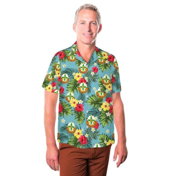 US Army Madigan Army Medical Center Button Up Hawaiian Shirt US Army Madigan Army Medical Center Button Up Hawaiian Shirt