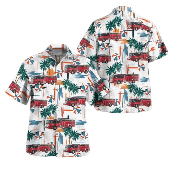Burton Michigan Burton Fire Department Hawaiian Shirt Outfit Burton Michigan Burton Fire Department Hawaiian Shirt Outfit
